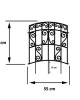 Pergola de grădină Antico, suport decorativ pentru plante cățărătoare, 4 buc.