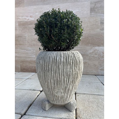 Jardinieră beton Terra 50, exterior, rotundă, 45x55 cm