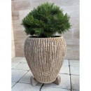 Jardinieră beton Terra 70, exterior, rotundă, 65x76 cm