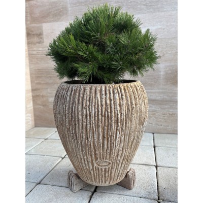 Jardinieră beton Terra 70, exterior, rotundă, 65x76 cm