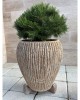 Jardinieră beton Terra 70, exterior, rotundă, 65x76 cm