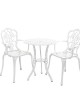 Set mobilier grădină din aluminiu cu 2 scaune Silva, alb