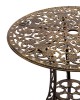 Masă grădină aluminiu Carina, negru-auriu
