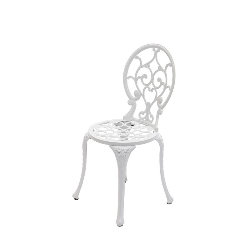 Scaun grădină aluminiu Carina, alb