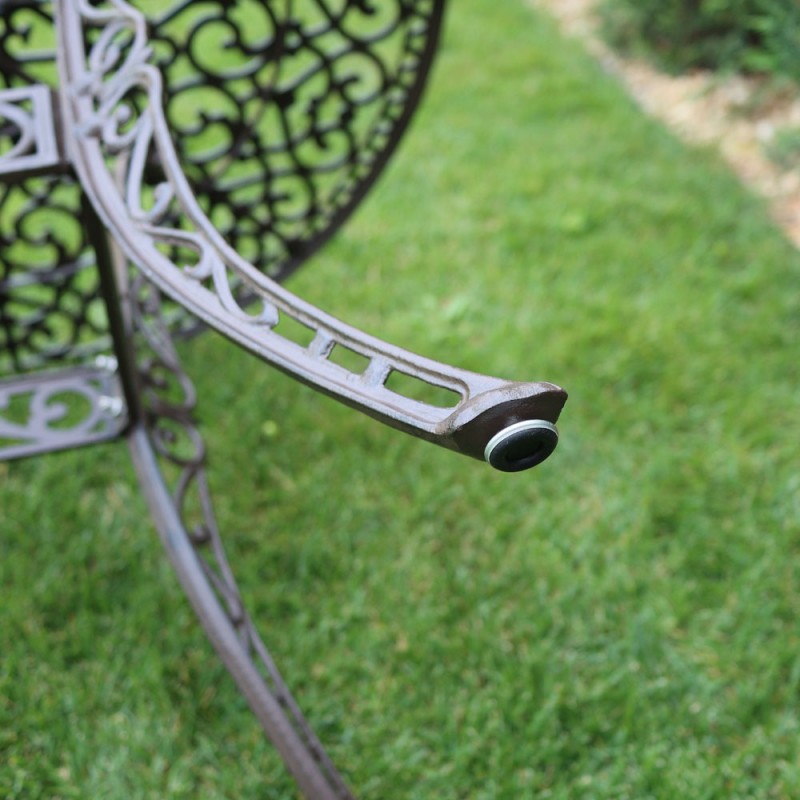 Masă grădină aluminiu Meda, maro