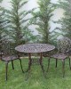 Set mobilier grădină din aluminiu cu 2 scaune Meda, negru-gold