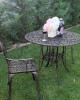 Set mobilier grădină din aluminiu cu 2 scaune Meda, negru-gold