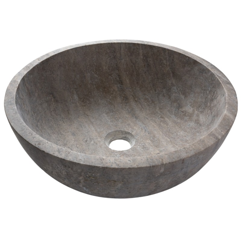 Lavoar travertin silver