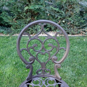 Scaun grădină aluminiu Carina, maro