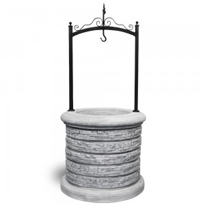 Fântână decorativă de grădină Vulcano, gri