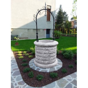 Fântână decorativă de grădină Vulcano, gri