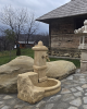 Fântână din beton pentru grădină Crotone, bej
