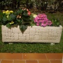 Jardinieră beton Presolana, bej, 21x70x21 cm