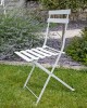 Set (bistro) mobilier de gradina metalic - masa si 2 scaune, gri