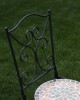 Scaun bistro din metal grădină și terasă, blat mozaic